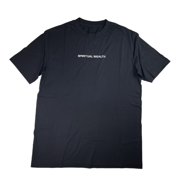 Elevate your style, embrace your spirituality, and unlock the path to true wealth with our unisex black Spiritual Wealth t-shirt. It&